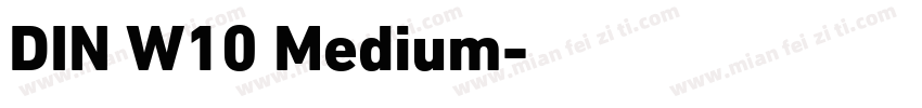 DIN W10 Medium字体转换